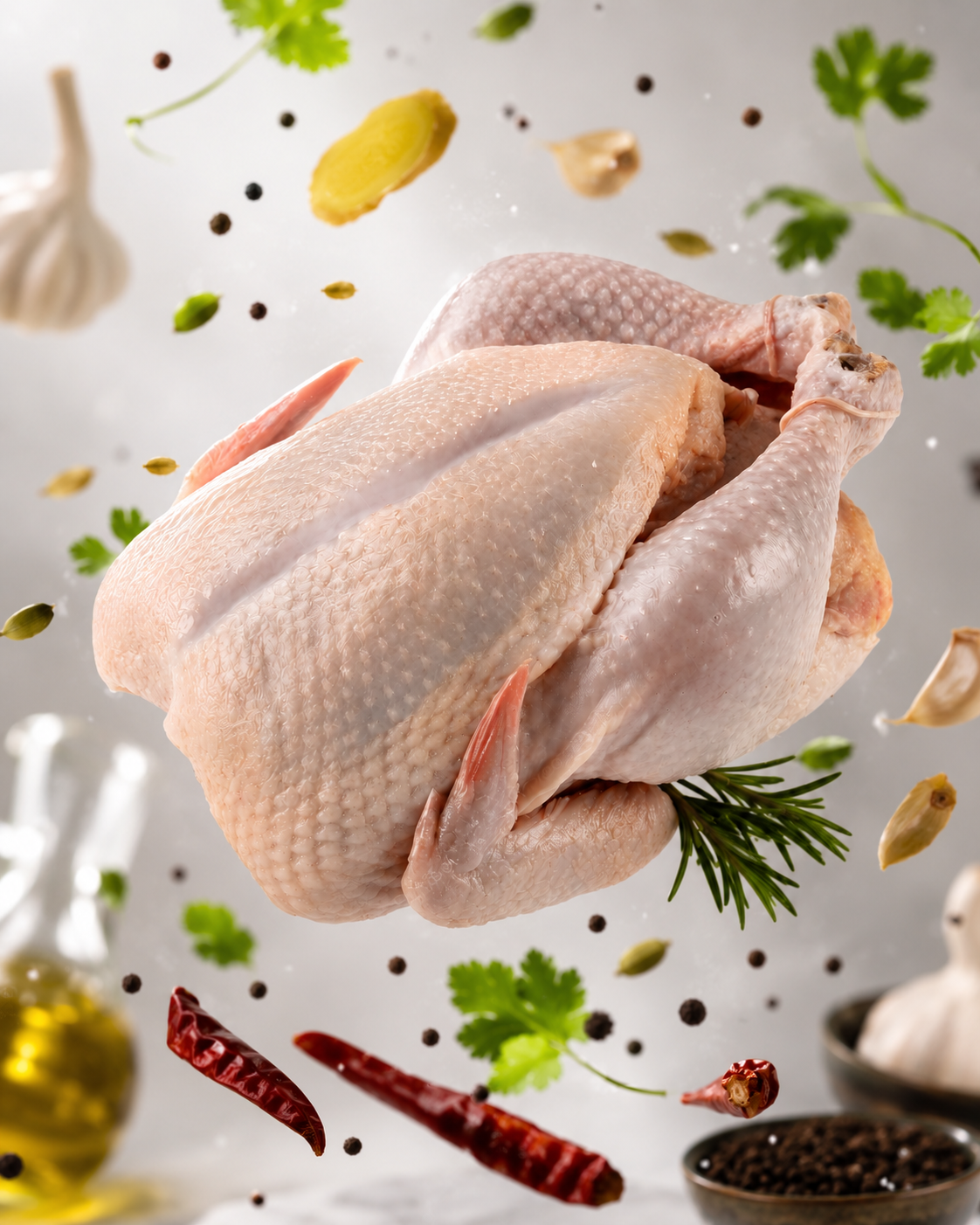 RAW CHICKEN CURRY CUT WITH SKIN [1 KG]